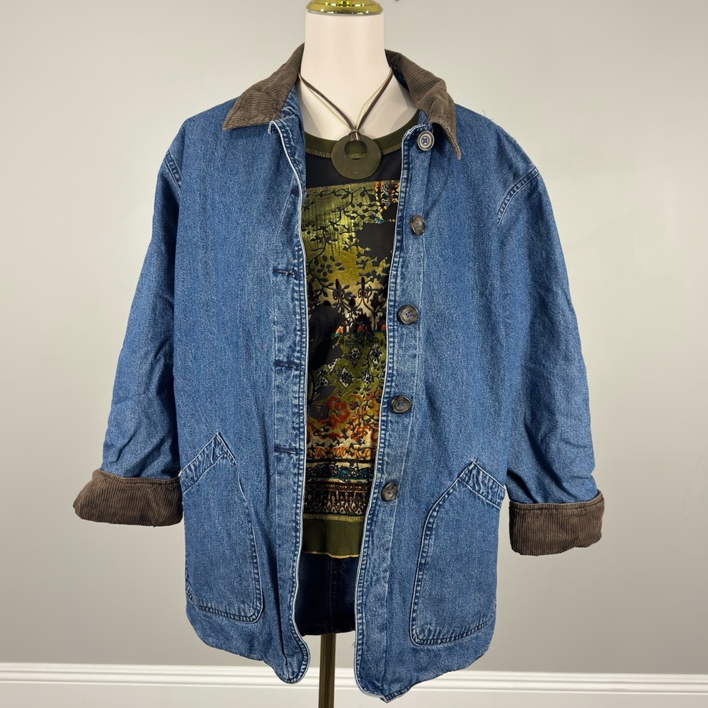90s denim corduroy jacket